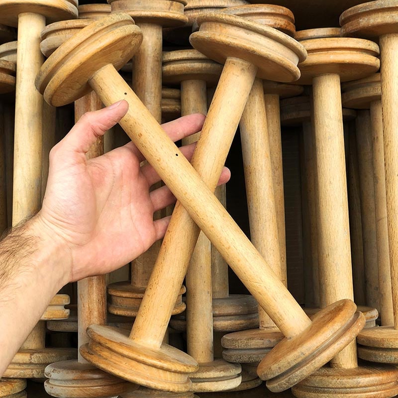 Large Wooden Workshop Spool 1930