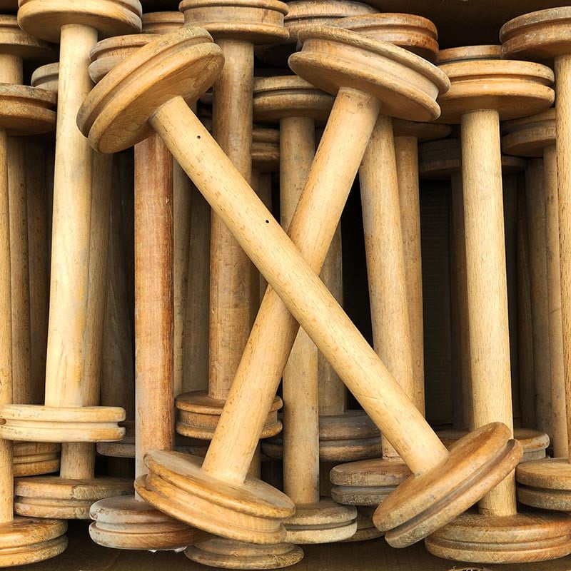 Large Wooden Workshop Spool 1930