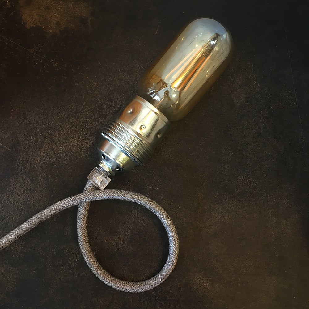 cable electrique couleur fil textile vintage tissu gris jute rond coloré lumiere lampe