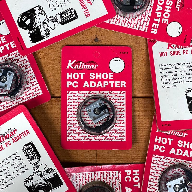 Hot Shoe PC adapter flash appareil photo argentique 1980 cable vintage