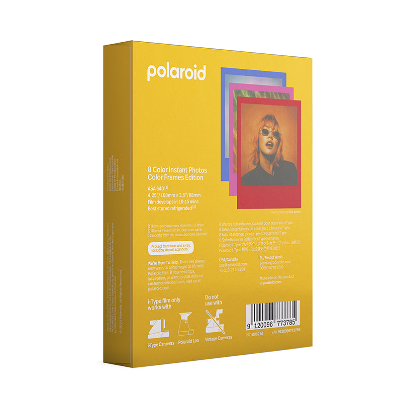 Pellicule polaroid couleur instantanée i-type i type photographie color frames edition bords colorés