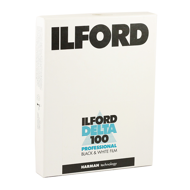 ilford delta 100 plan film 4x5 inch argentique negatif noir et blanc 25
