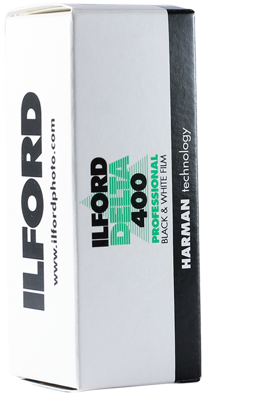 ilford delta 400 film 120 moyen format core shell grain unique noir et blanc