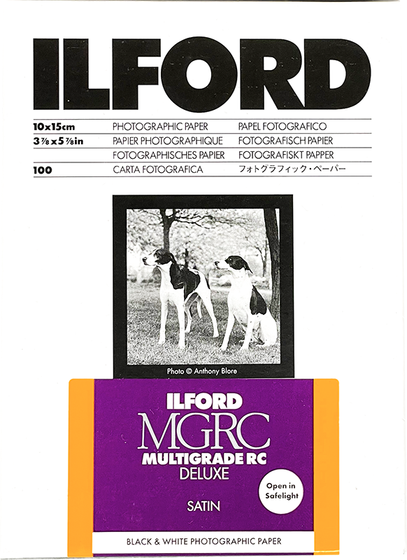 ilford multigrade mgrc V 5 satin resin coated variant photo paper black and white rc resin coated 10 15cm 100 pieces sheets