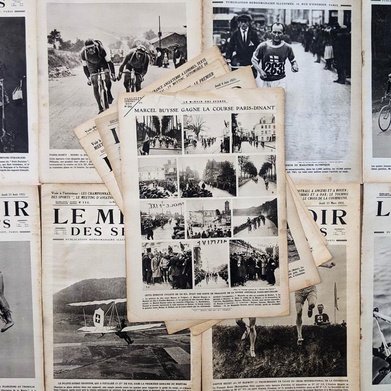 journal le miroir des sports photo sportif ancien vintage papier illustré illustration exemplaire numéro 1920 1921 1922