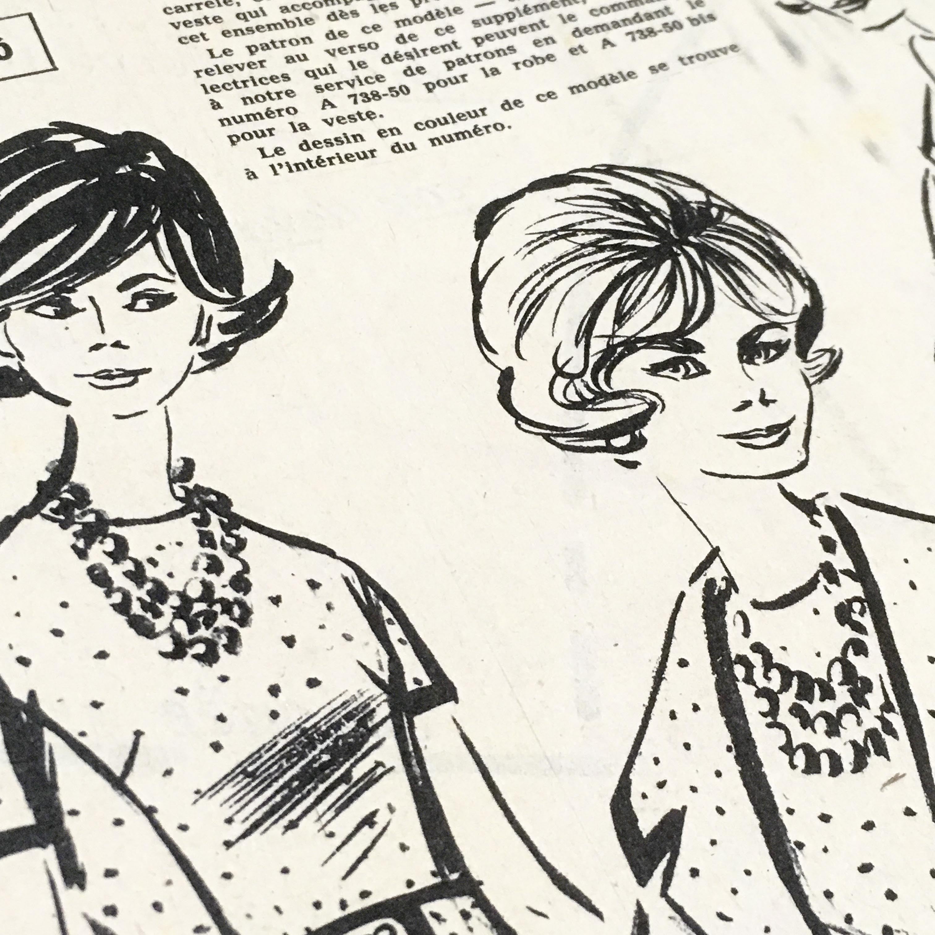 journal fashion mode ancien vintage patrons mercerie 1960