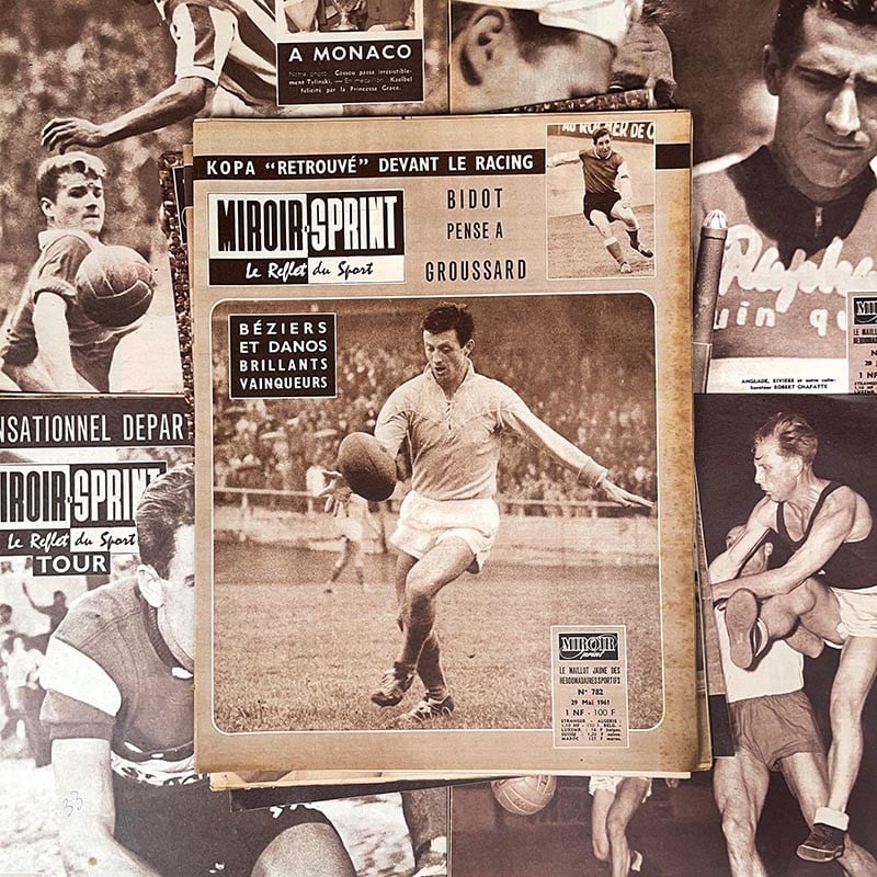 journal le miroir sprint sport photo sportif ancien vintage papier illustré illustration exemplaire numéro 1951 1950 1960 1961