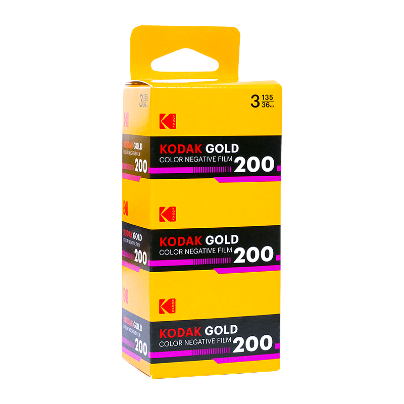 tripack kodak gold 200 35mm pellicule argentique film photo 135 36 poses vintage eastman 24x36 35mm c-41 c41 photographie