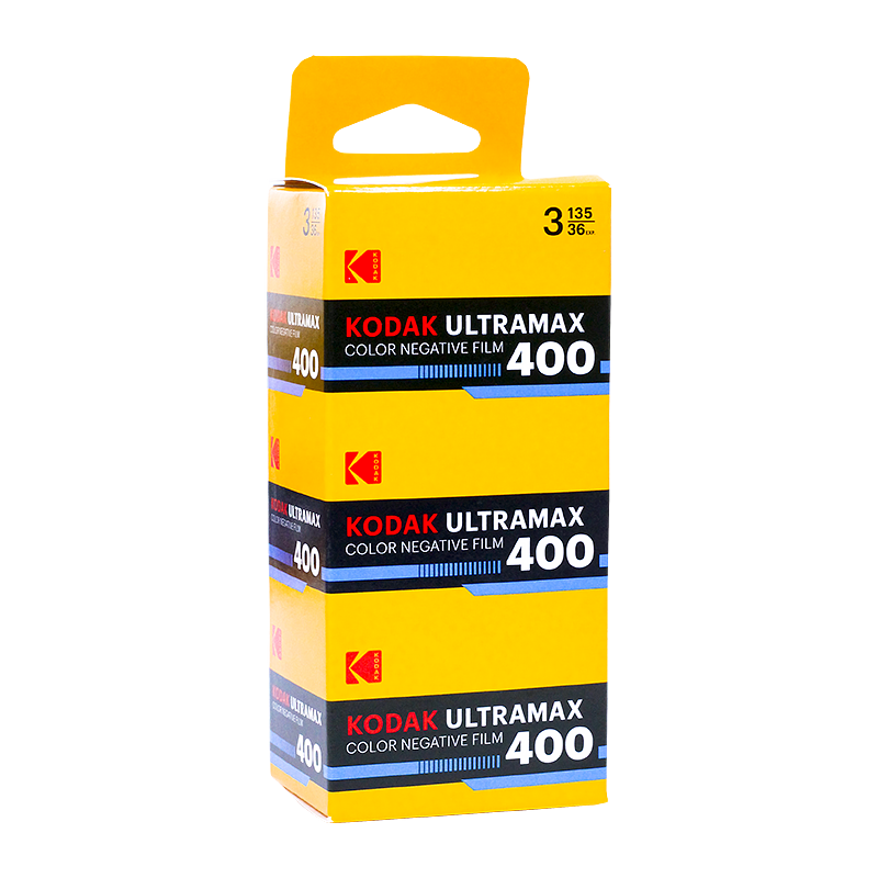 pack 3 kodak ultramax 400 35mm tripack pellicule argentique couleur photo photographie 400 iso 135 eastman 35mm 24x36 c-41 c41