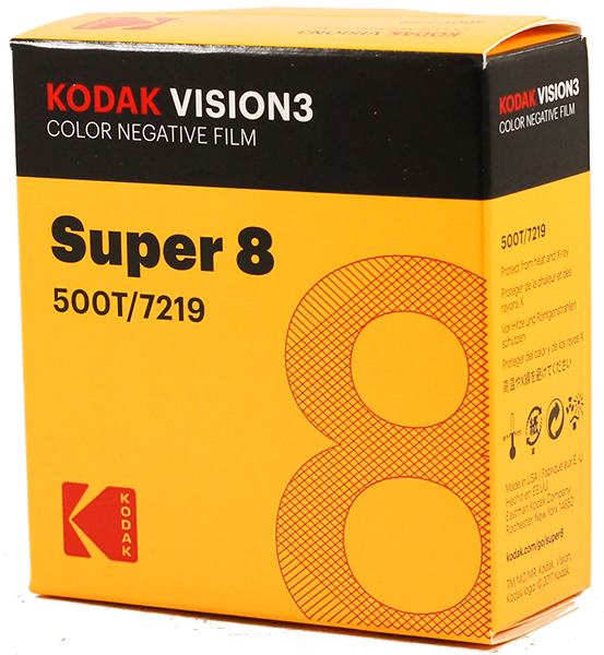 kodak vision 3 super 8 film cinéma caméra ancienne vintage 500T 7219 couleur négatif