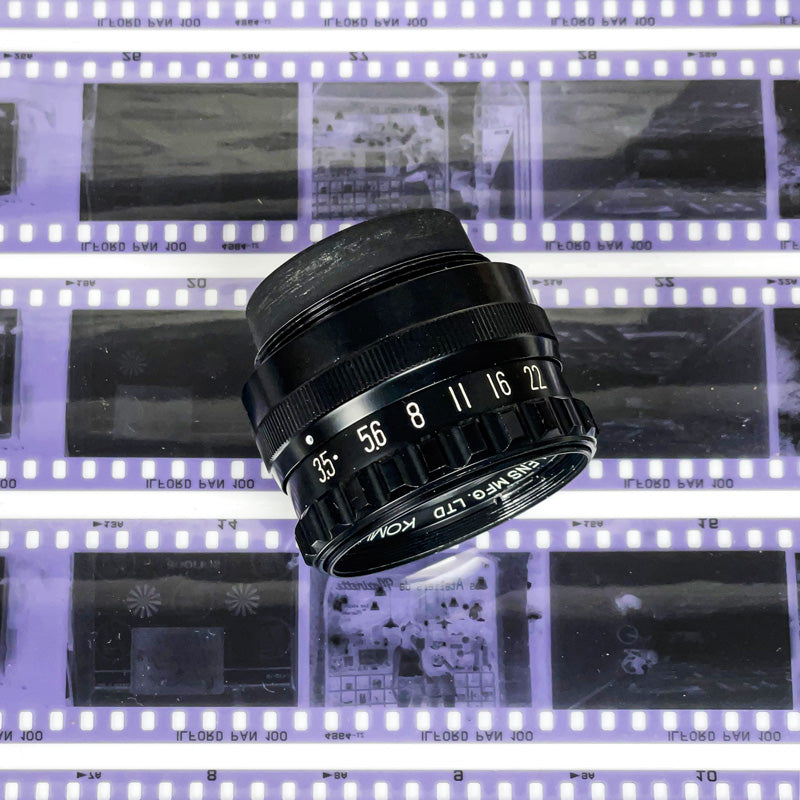 Komura komuranon-s 50mm 3.5 objectif agrandisseur tirage chambre noir papier négatif film pellicule argentique photo photographie labo laboratoire ancien vintage 24x36 35mm 135 