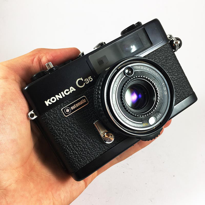 Konica C35 Automatic Black & Hexanon 38mm 2.8