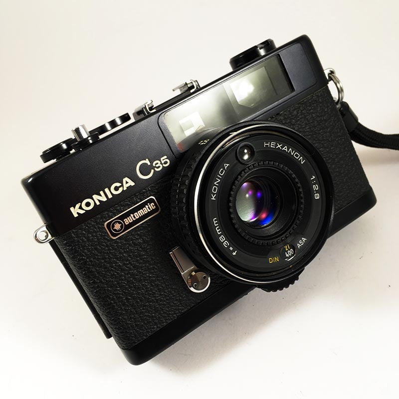 Konica C35 Automatic Noir & Hexanon 38mm 2.8