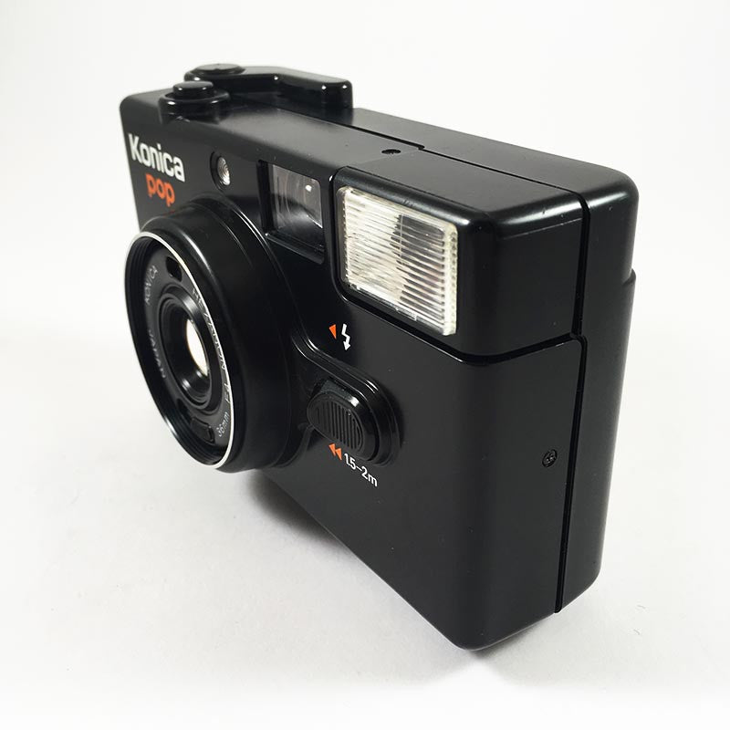 konica pop noir ancien vintage automatique hexanon 36mm 4 point and shoot flash