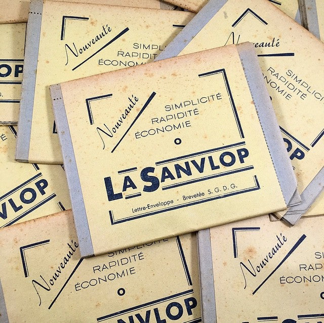 la sanvlop lettre enveloppe correspondance ancienne papeterie 1950 1960