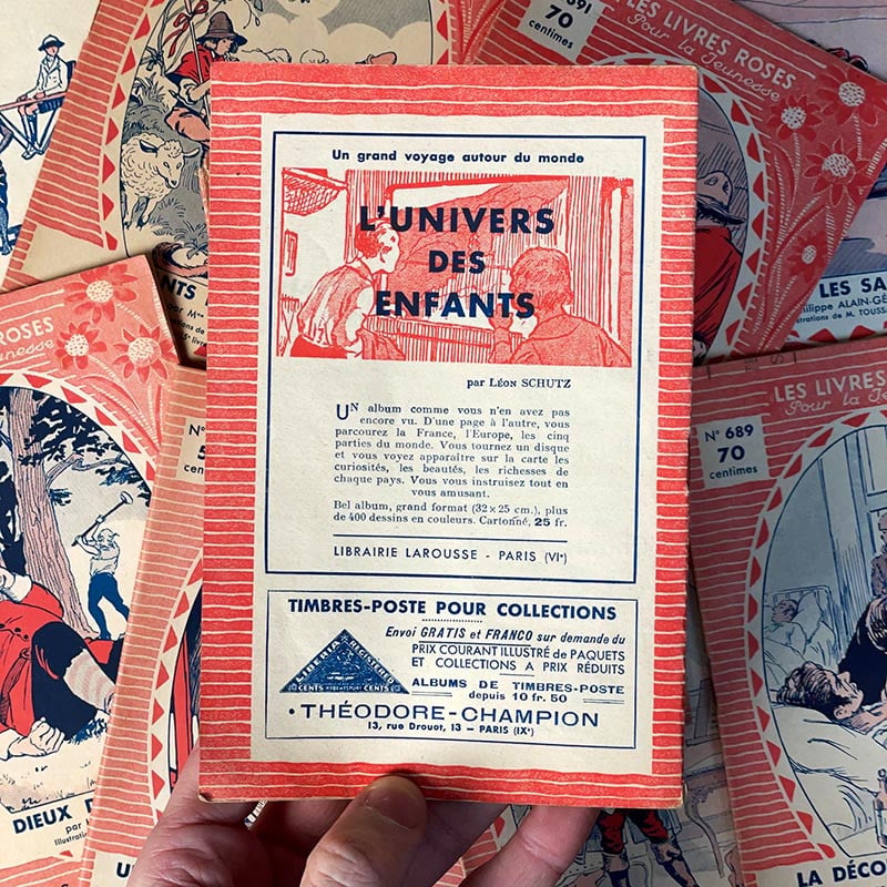 journal revue magazine les livres roses pour la jeunesse livret ancien vintage illustration exemplaire numéro 1930 1937