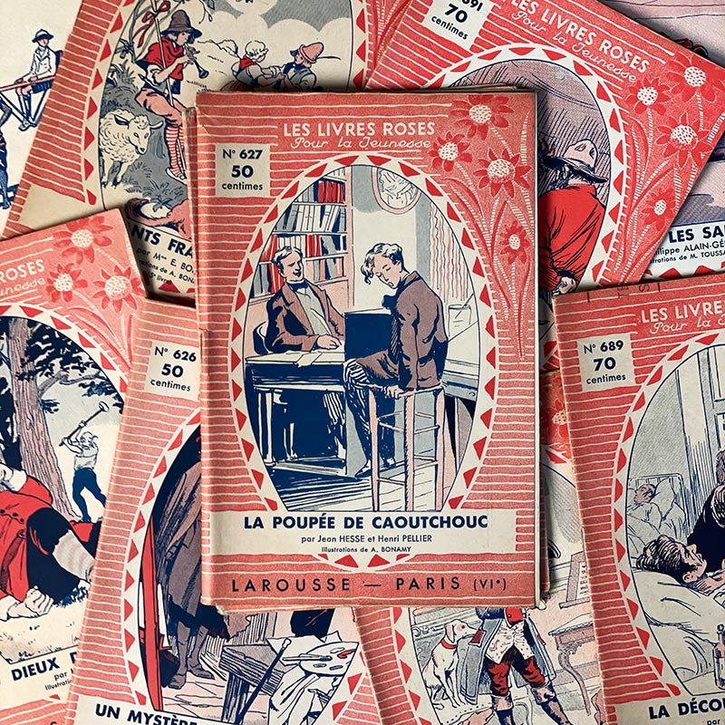 journal revue magazine les livres roses pour la jeunesse livret ancien vintage illustration exemplaire numéro 1930 1937