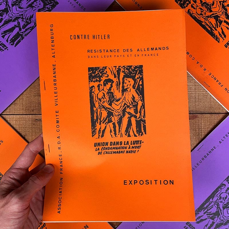 livret feuillet livre exposition résistance allemande durant la seconde guerre mondiale 1939 1945 1985