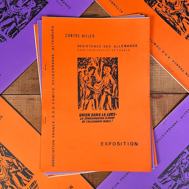 livret feuillet livre exposition résistance allemande durant la seconde guerre mondiale 1939 1945 1985