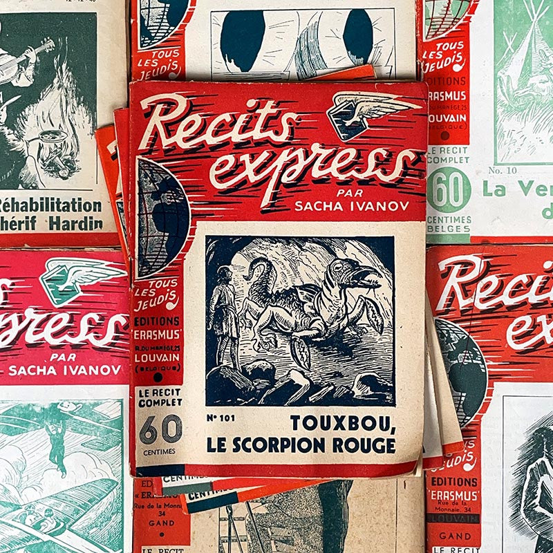 journal revue magazine récits express sacha ivanov livret ancien vintage illustration exemplaire numéro 1930 1937