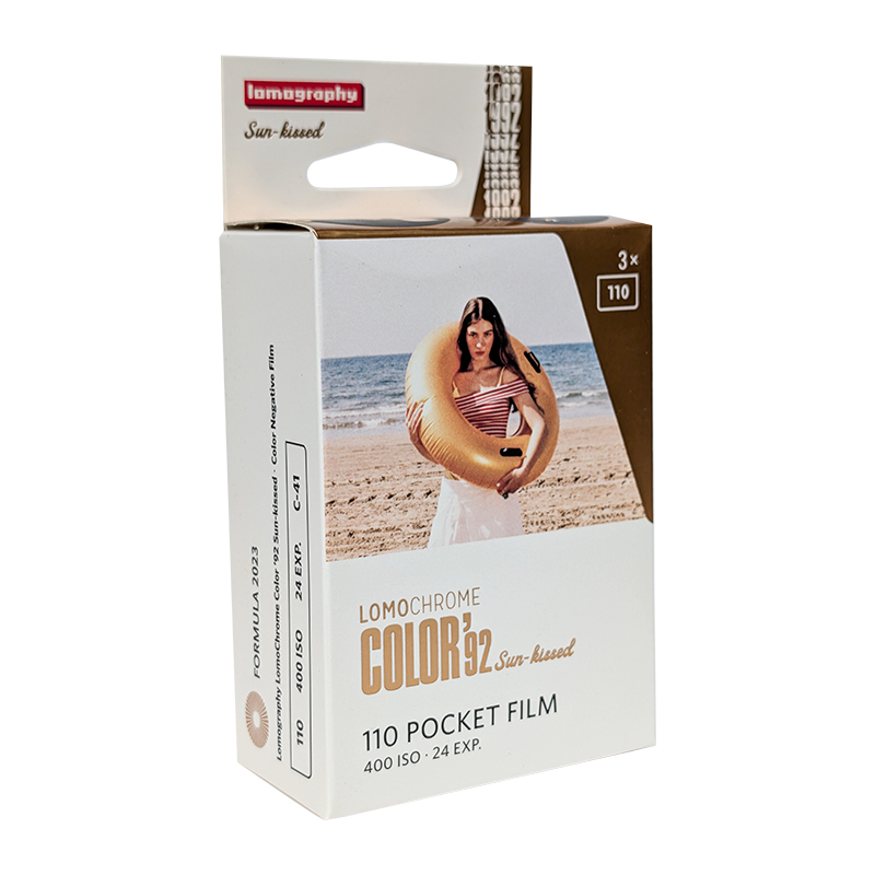 Lomography Color92 Sun Kissed 110 Pocket Film Argentique Pellicule Couleur C41 Pack 3 400iso 24exp