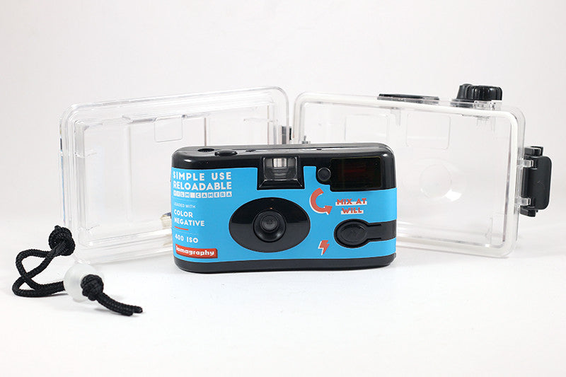 lomography boitier rechargable argentique 35mm étanche caisson sous marin eau couleur