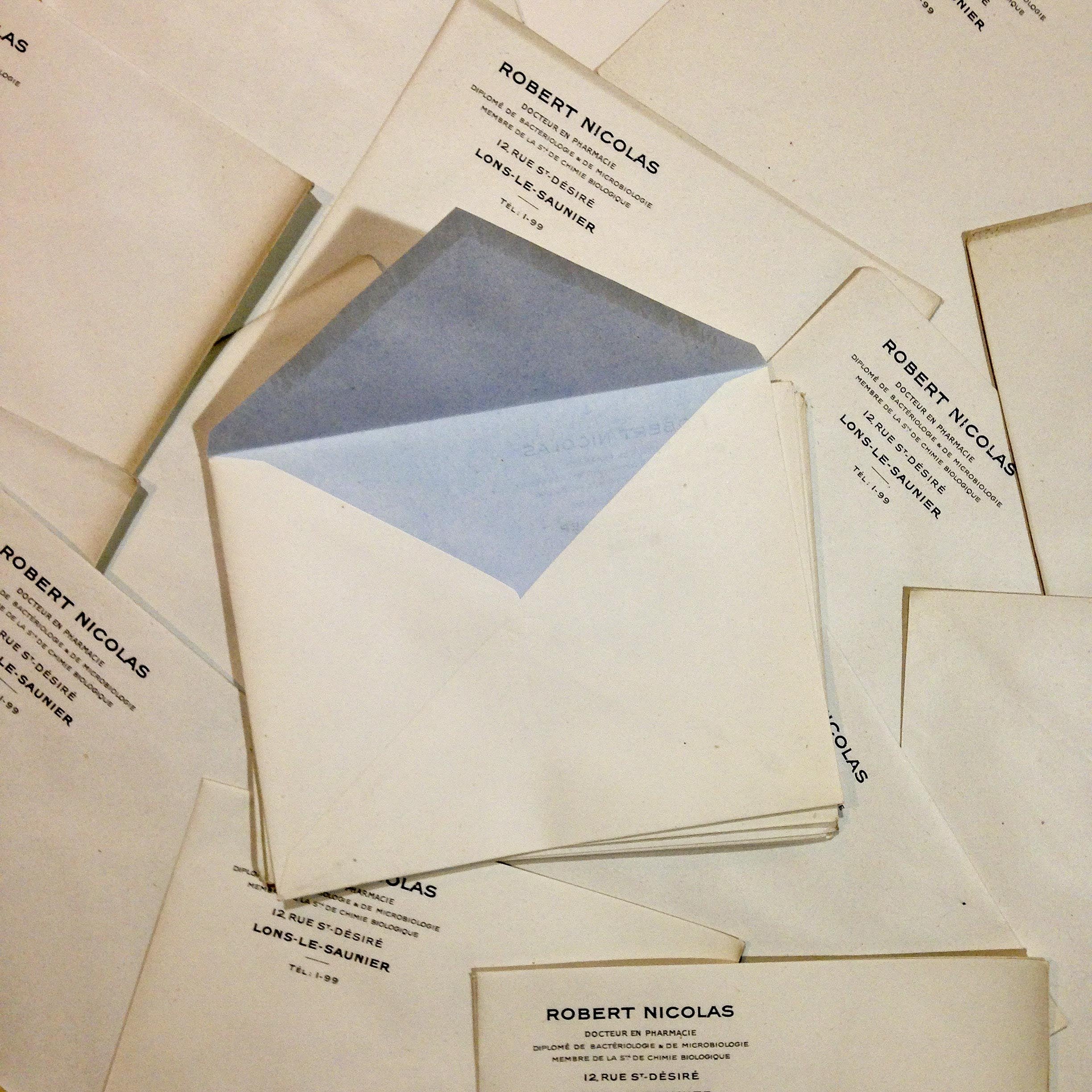 Lot de 5 Enveloppes Robert Nicolas 1940