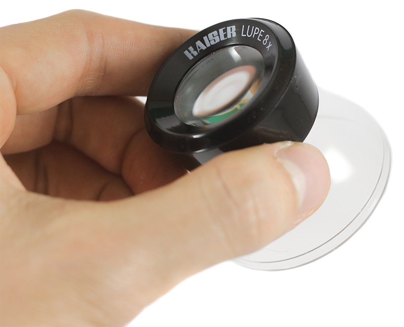 Kaiser magnifier loupe 8x négatif positif film pellicule argentique photographie accessoire laboratoire 135 120 35mm 24x36