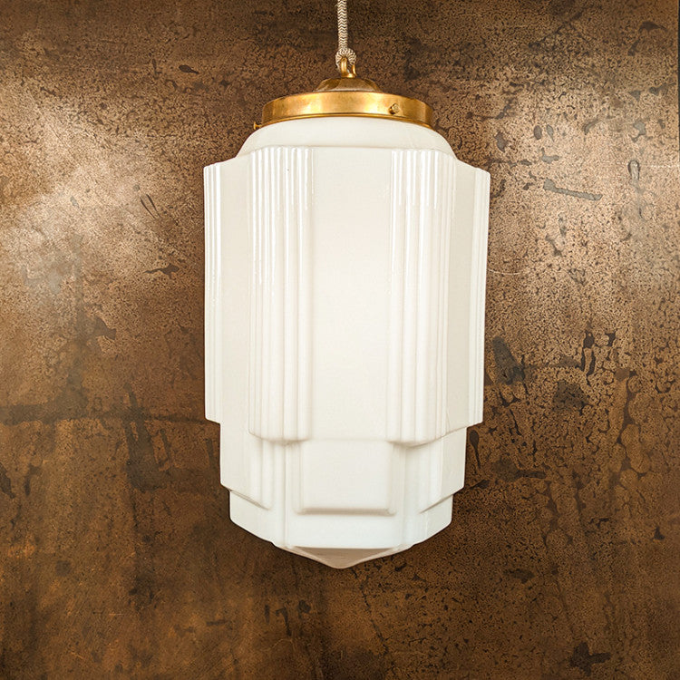 skyscraper luminaire ancien vintage quincaillerie laiton griffe e27 1930