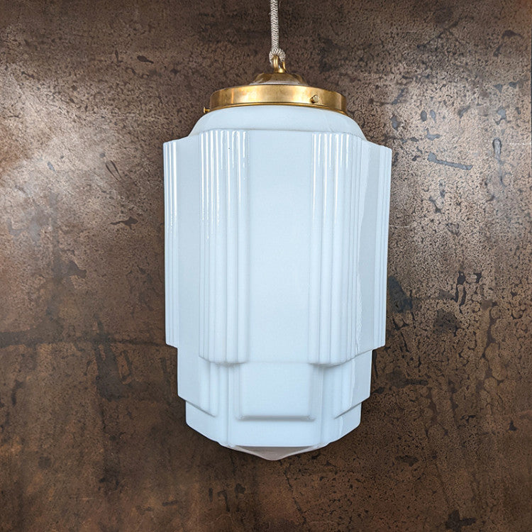 skyscraper luminaire ancien vintage quincaillerie laiton griffe e27 1930