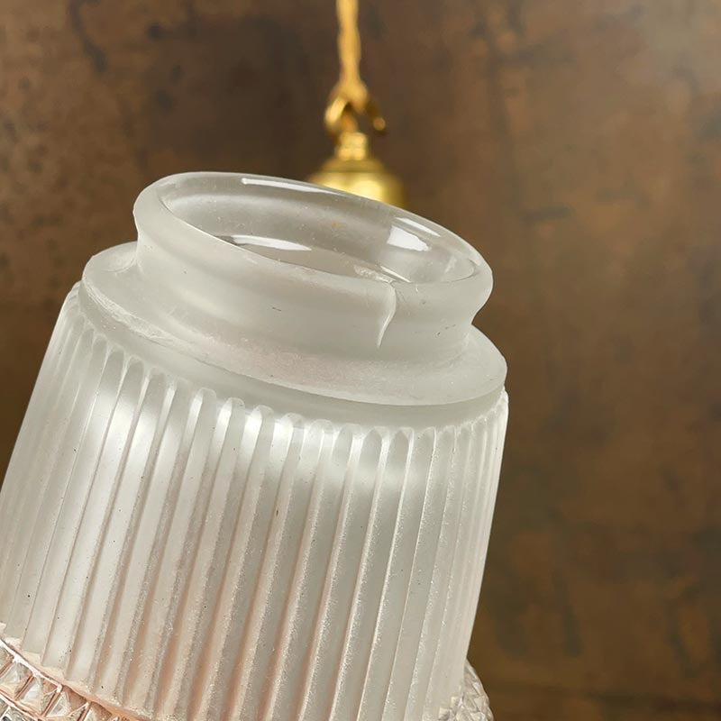 Ribbed Tulip Light Fixture