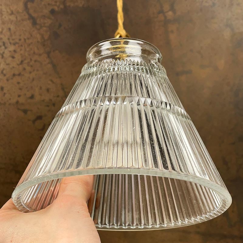 Striped Tulip Light Fixture