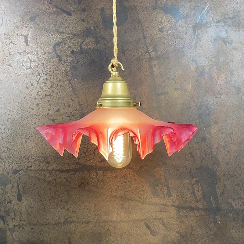 Luminaire Vintage Dentelé 1930