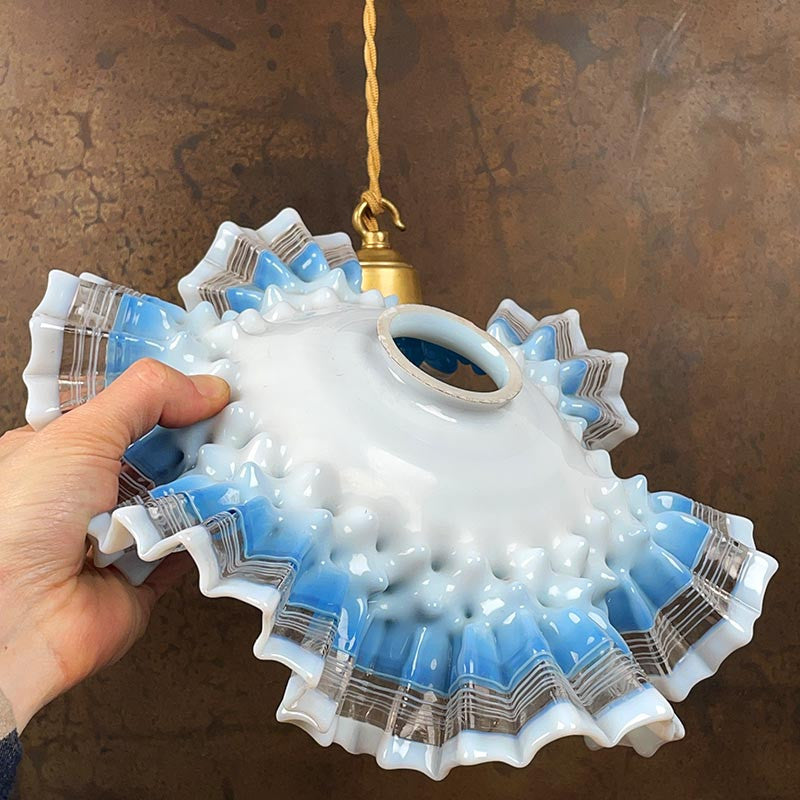 Vintage Scalloped Light Fixture 1930