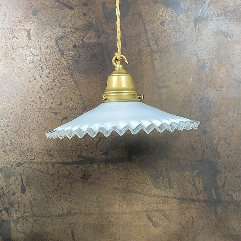 Luminaire Vintage Dentelle Blanche 1930