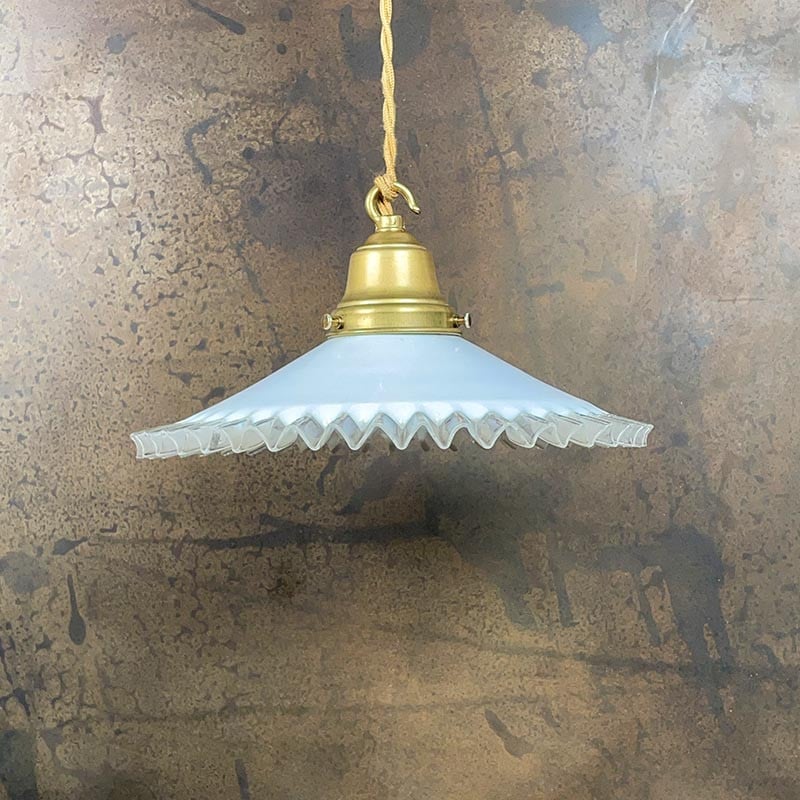 Luminaire Vintage Dentelle Blanche 1930