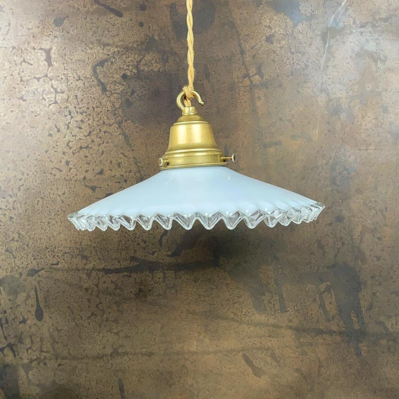 Luminaire Vintage Dentelle Blanche 1930