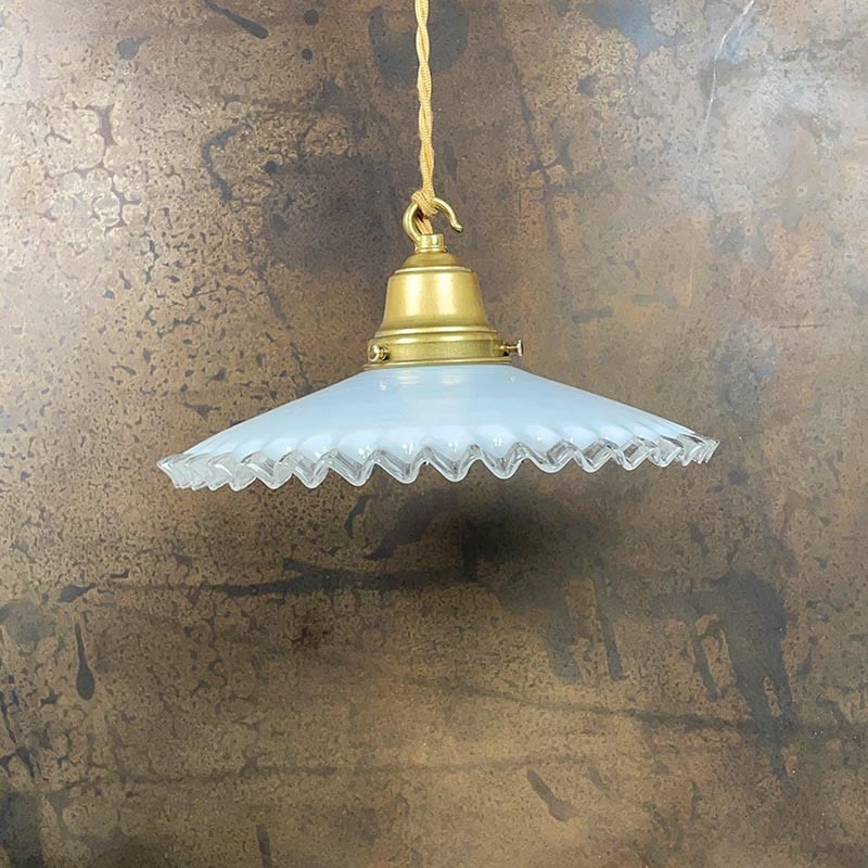 Luminaire Vintage Dentelle Blanche 1930