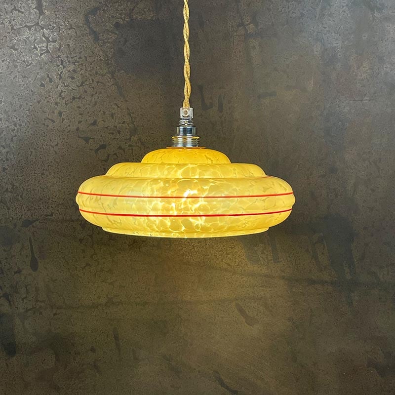 luminaire opaline ancien 1930 verre quincaillerie applique abat jour opaline e14 clichy