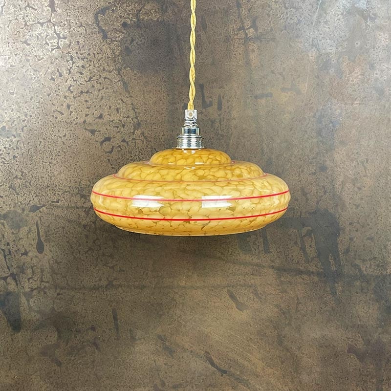 Luminaire Vintage Opaline Clichy 1930