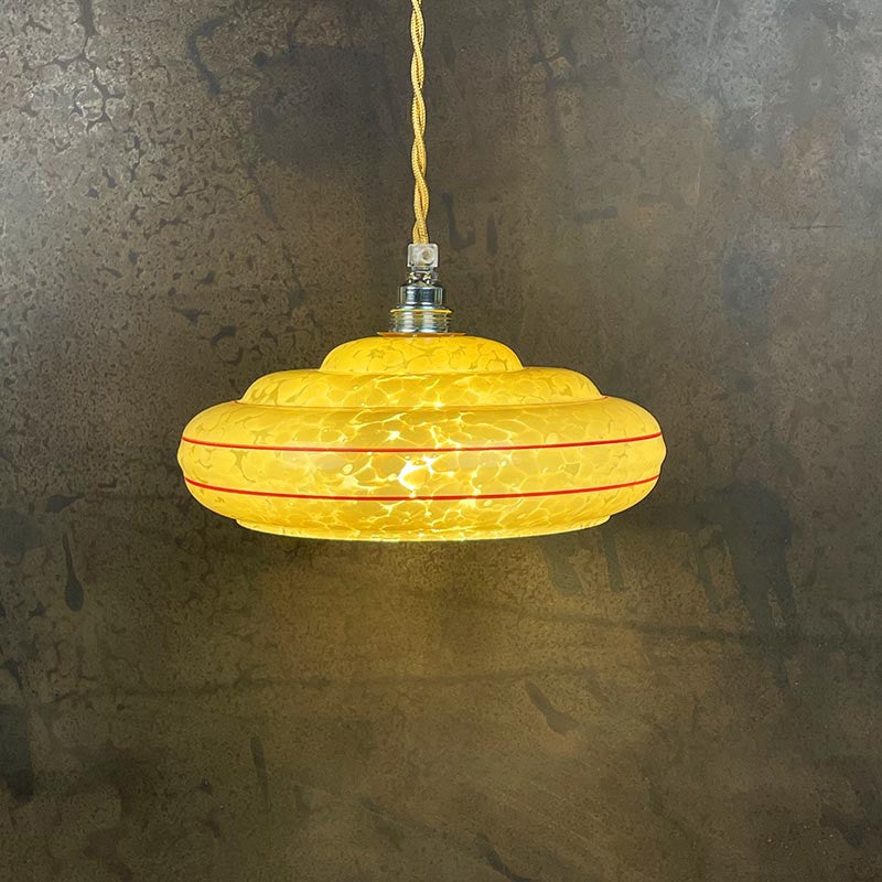 Luminaire Vintage Opaline Clichy 1930