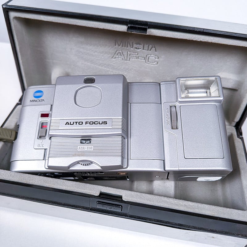 Minolta AF-C Flash & 35mm 2.8 Box
