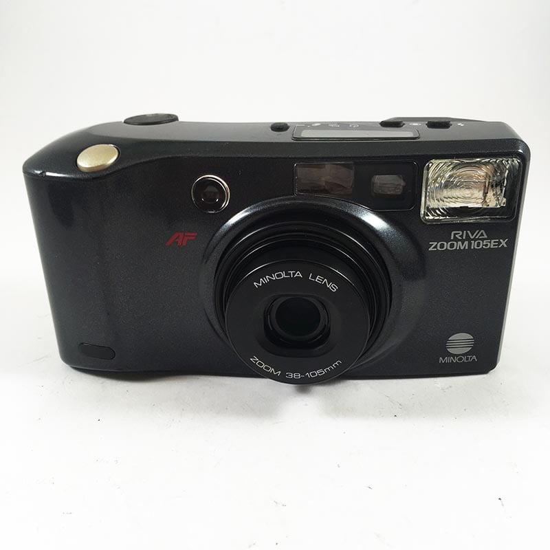 minolta riva af zoom 105 ex point and shoot ancien vintage 38-105mm  argentique 1993 compact camera