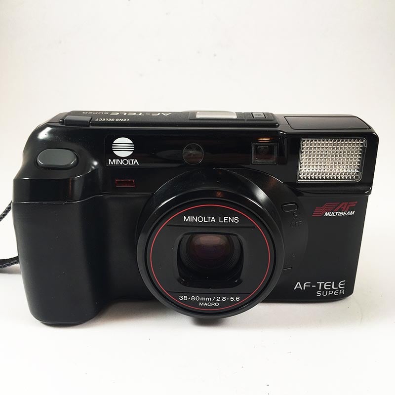 minolta af-tele super macro af dl point and shoot ancien vintage 35mm 35mm 80mm argentique 1988 bifocale