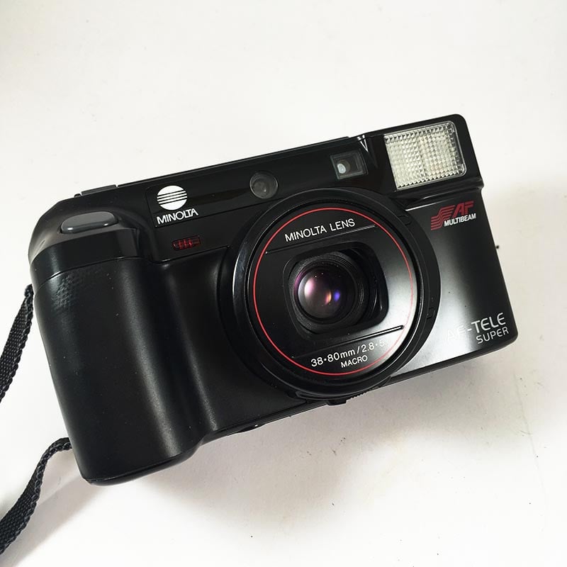 minolta af-tele super macro af dl point and shoot ancien vintage 35mm 35mm 80mm argentique 1988 bifocale