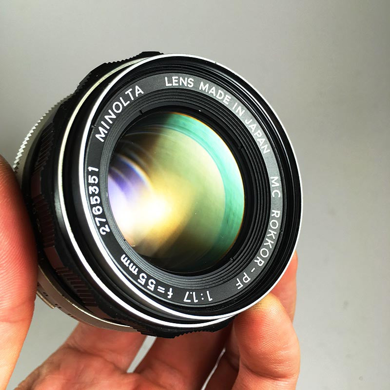 Minolta SRT 101 Chrome & Rokkor-PF 55mm 1.7