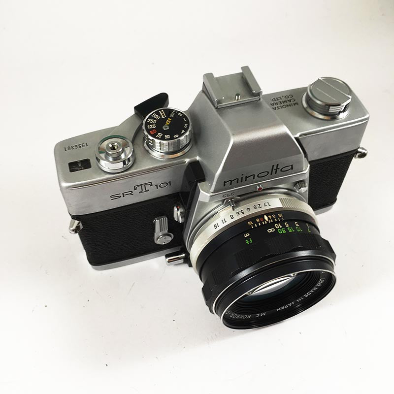 Minolta SRT 101 Chrome & Rokkor-PF 55mm 1.7