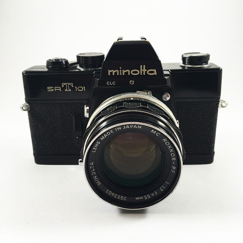 Minolta SRT 101 Noir & Rokkor 55mm 1.7