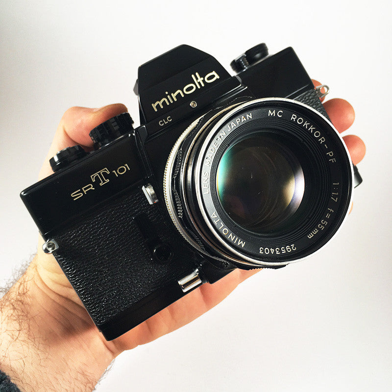 Minolta SRT 101 Noir & Rokkor 55mm 1.7