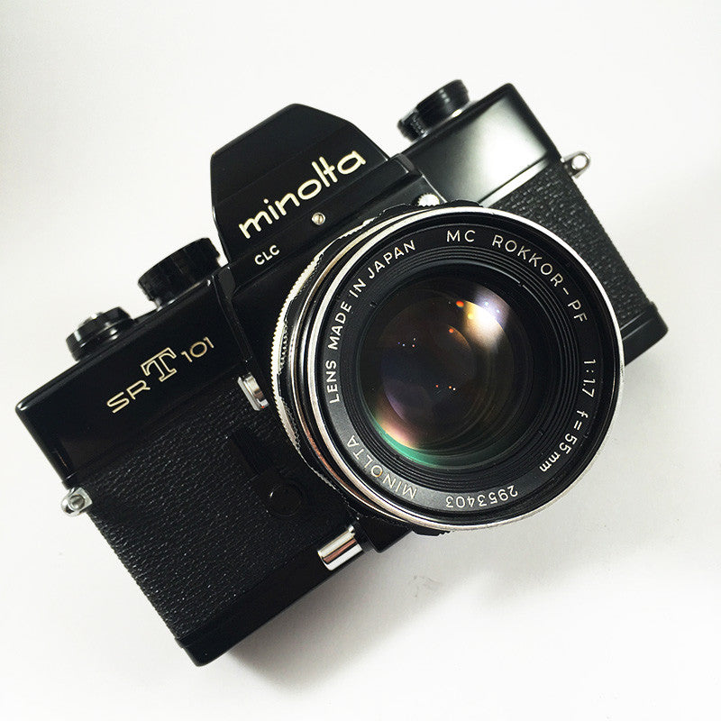 Minolta SRT 101 Noir & Rokkor 55mm 1.7
